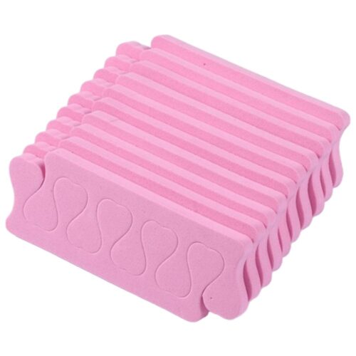Soft pink sponge toe separator for pedicure – 2 pcs