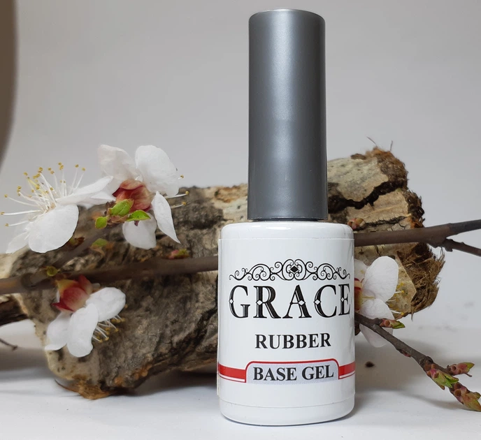 Каучукова основа, база для гель-лаку Грейс Grace Rubber Base Gel 10 мл прозора