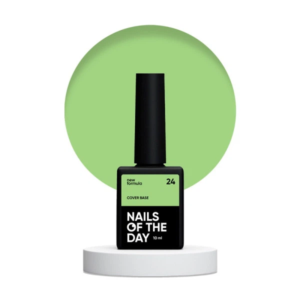 База камуфлююча Nails Of The Day Cover Base New Formula 24 салатовий 10 мл