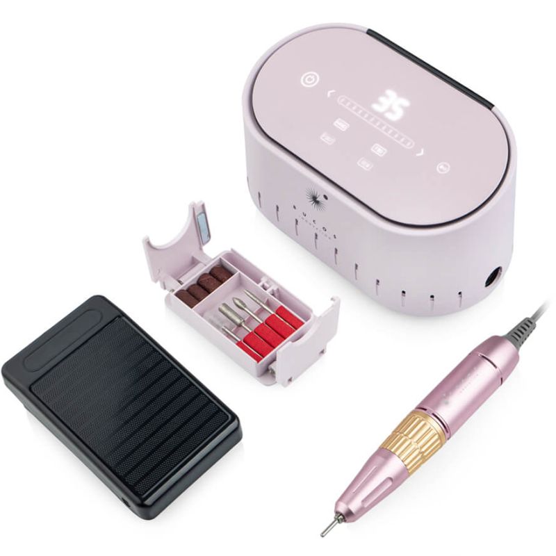 BUCOS Машинка для манікюру та педикюру Nail Drill X3 PRO LIGHT PINK (65W/35000 об.) — изображение 4