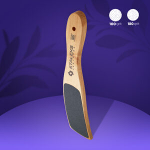 Терка для стоп дерев’яна BEAUTY & CARE 10 TYPE 2 100/180 грит